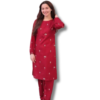 2 Pcs Petal Embroidery Stitched Suit