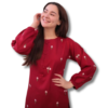 2 Pcs Petal Embroidery Stitched Suit