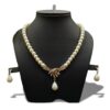 Imported Timeless Pearl Necklace Set with Radiant Pendant & Earrings