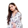 White Saleha Design Block Print Stitched Suits – Summer Lilen Collection